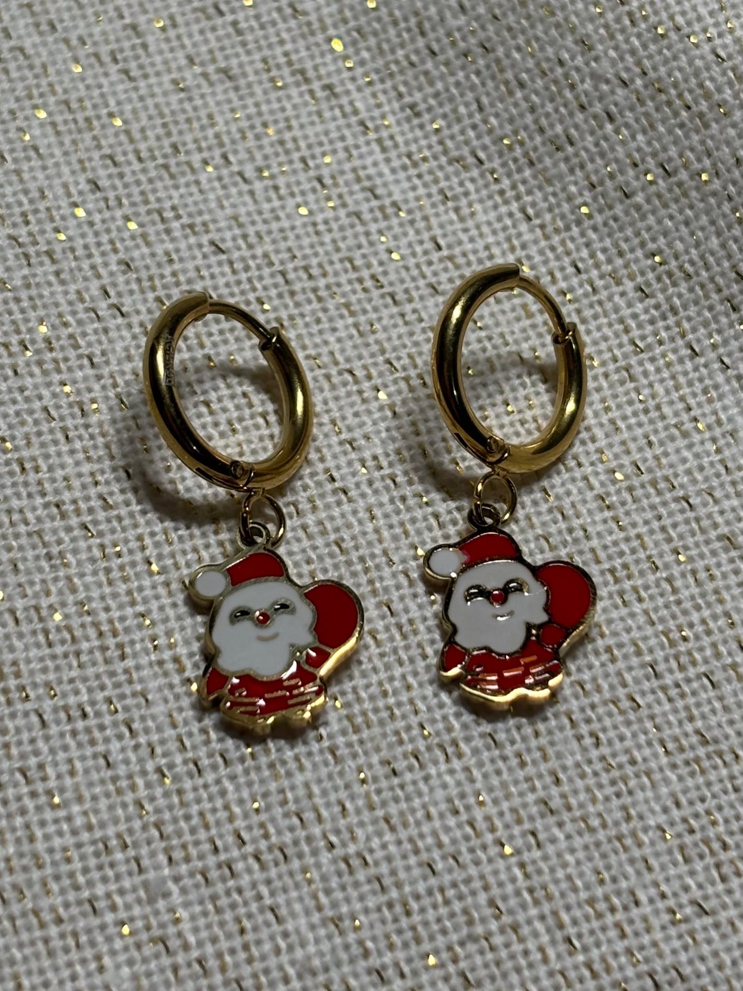 Boucles de Noël Père Noël