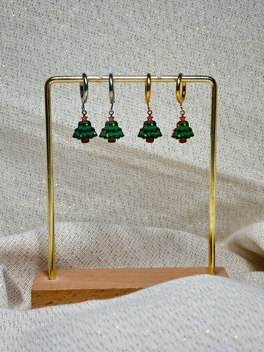 Boucles de Noël Sapin