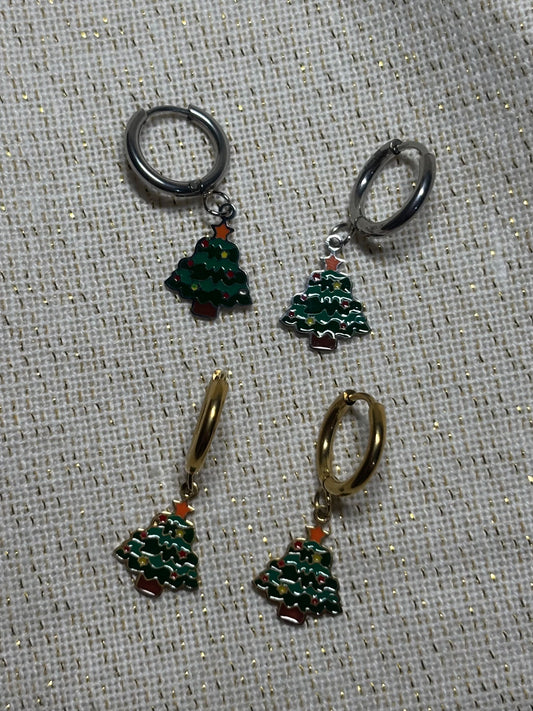 Boucles de Noël Sapin