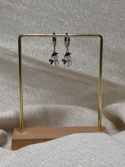Boucles de Noël Bonhommes de Neige