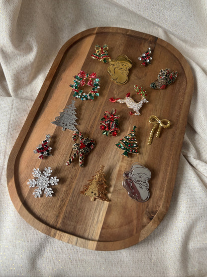 Broche Nœud Doré